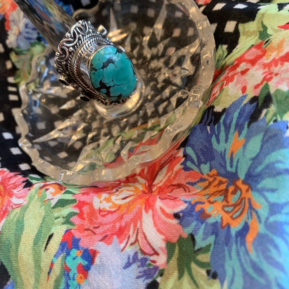 💍Custom genuine turquoise silver ring❤️ - Picture 6 of 8